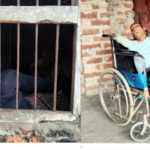 জমি দখলে ব্যর্থ হয়ে মিথ্যা মামলা দিয়ে হয়রানী করার প্রতিবাদে মানববন্ধন