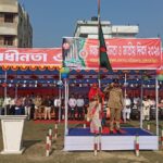 চিরিরবন্দরে জাতীয় ও কৃতি খেলোয়াড়দের সংবর্ধনা প্রদান।