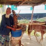 নদীভাঙন রোধে কাফনের কাপড় পরে মানববন্ধন