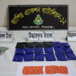 শ্যামনগর  চুনকুড়ি নদীর বাঁধে ভাঙ্গন রিংবাঁধ দিয়ে পানি আটকানোর চেষ্টা
