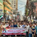 বিএনপি’র মহাসচিবসহ পরিবারের সদস্যদের ভাবমুর্তি ক্ষুন্ন করার প্রতিবাদে মানববন্ধন