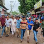 পঞ্চগড় কেন্দ্রীয় কর্মসূচির অংশ হিসেবে ছাত্রদলের বিক্ষোভ মিছিল