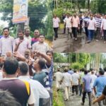 পঞ্চগড়ে ভিপি নূরের উপর হামলার প্রতিবাদে বিক্ষোভ মিছিল