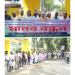 বাগেরহাটের চুলকাটি বনিকপাড়া শারদীয় দূর্গা পূজার শুভ উদ্বোধন করলেন এম এ সালাম 