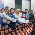 শ্যামনগর উপজেলা নির্বাহী অফিসারকে সাইদারের পক্ষ থেকে বিদায়ী সংবর্ধনা