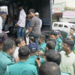 কুমিল্লা আমতলি কালিমন্দিরের জায়গা দখলের প্রতিবাদে মানববন্ধন