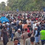 মাকে নিয়ে জানাজাস্থলে তারেক রহমান