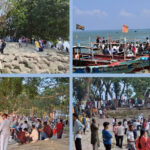 চাঁদপুর তিন নদীর মোহনায় ভ্রমণ পিপাসুদের উপচেপড়া ভীড়