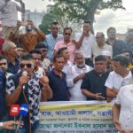 পানি সম্পদ প্রতিমন্ত্রীর বিরুদ্ধে এআই দিয়ে তৈরি করা ভিডিওর মাধ্যমে সস্মানহানীর প্রতিবাদে মানববন্ধন 
