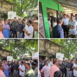 ভোটকেন্দ্র সরানোর উদ্যোগে ক্ষোভে মানববন্ধন-অনশনে করছে সাত গ্রামের মানুষ